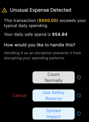 Smart Exceptions Feature