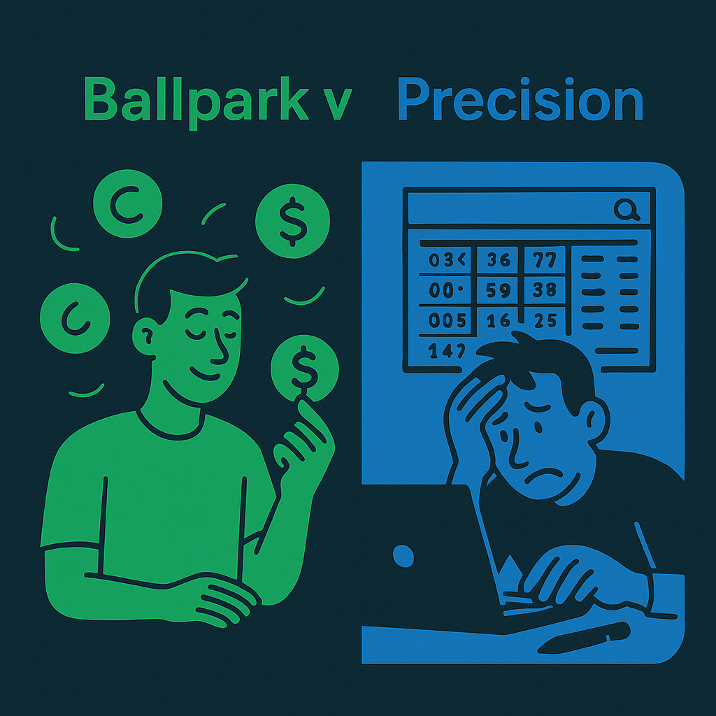 Ballpark vs Precision Illustration