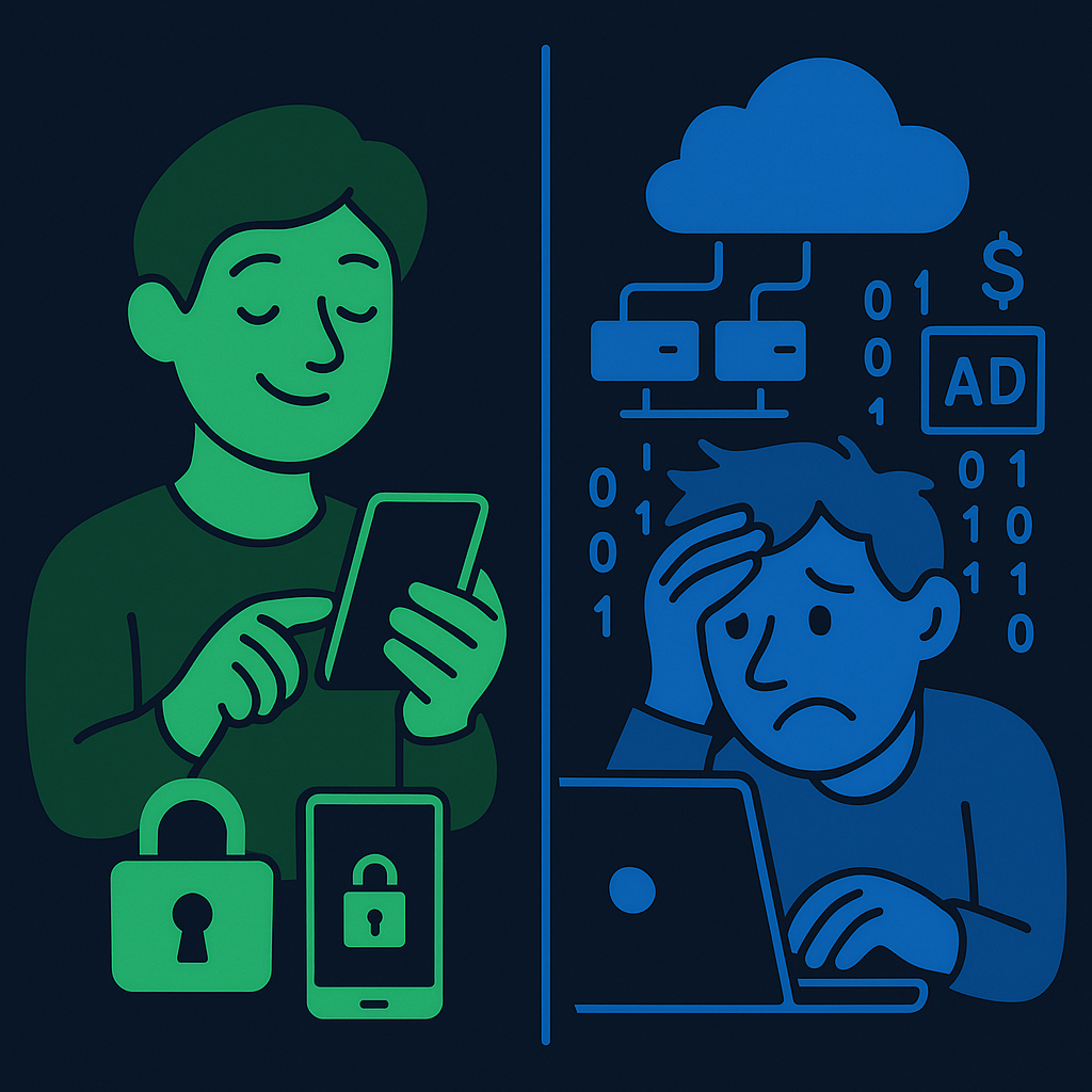 Privacy vs Monetization Illustration